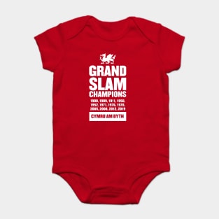 Wales Grand Slam Rugby Union Champions Baby Bodysuit